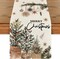 Xmas Trees Holly Pine Cone Merry Christmas Table Runner, Seasonal Winter Kitchen Dining Table Decoration for Home Party Decor 13x72 Inch